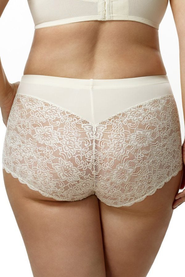 Elila Lace Cheeky Panty — Cream
