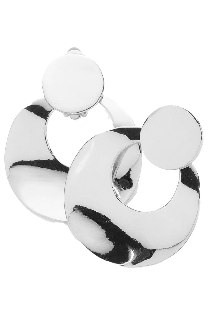 Cut Out Round Clip-on Earrings