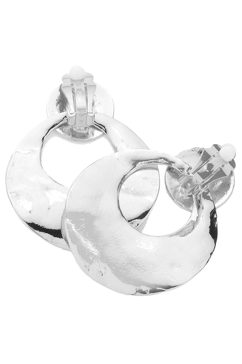 Cut Out Round Clip-on Earrings