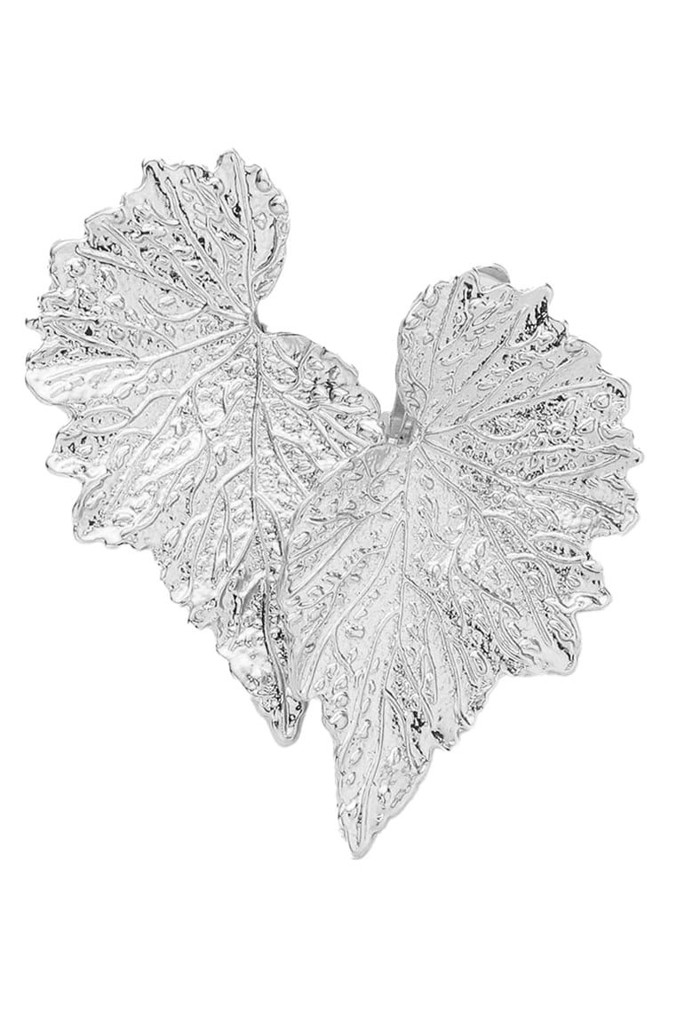 Metal Leaf Clip-on Earrings