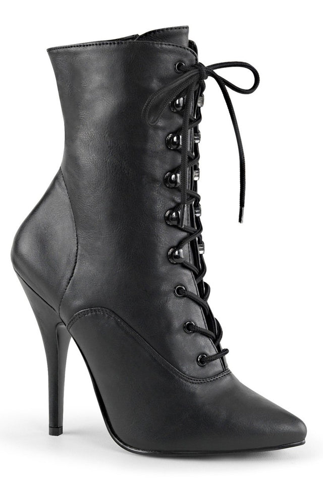 Pleaser Seduce Lace Up Ankle Boots