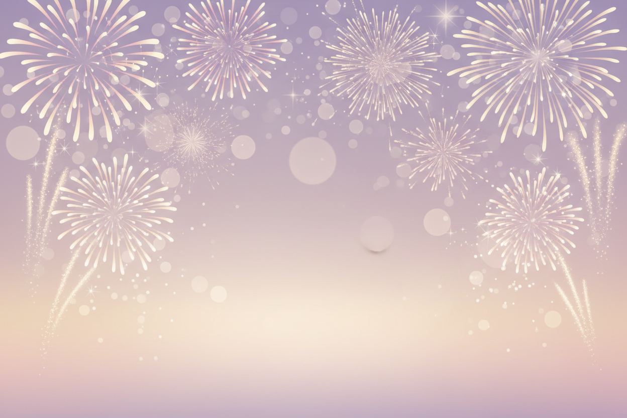 light background image for New Years fireworks that is playful and sexy
