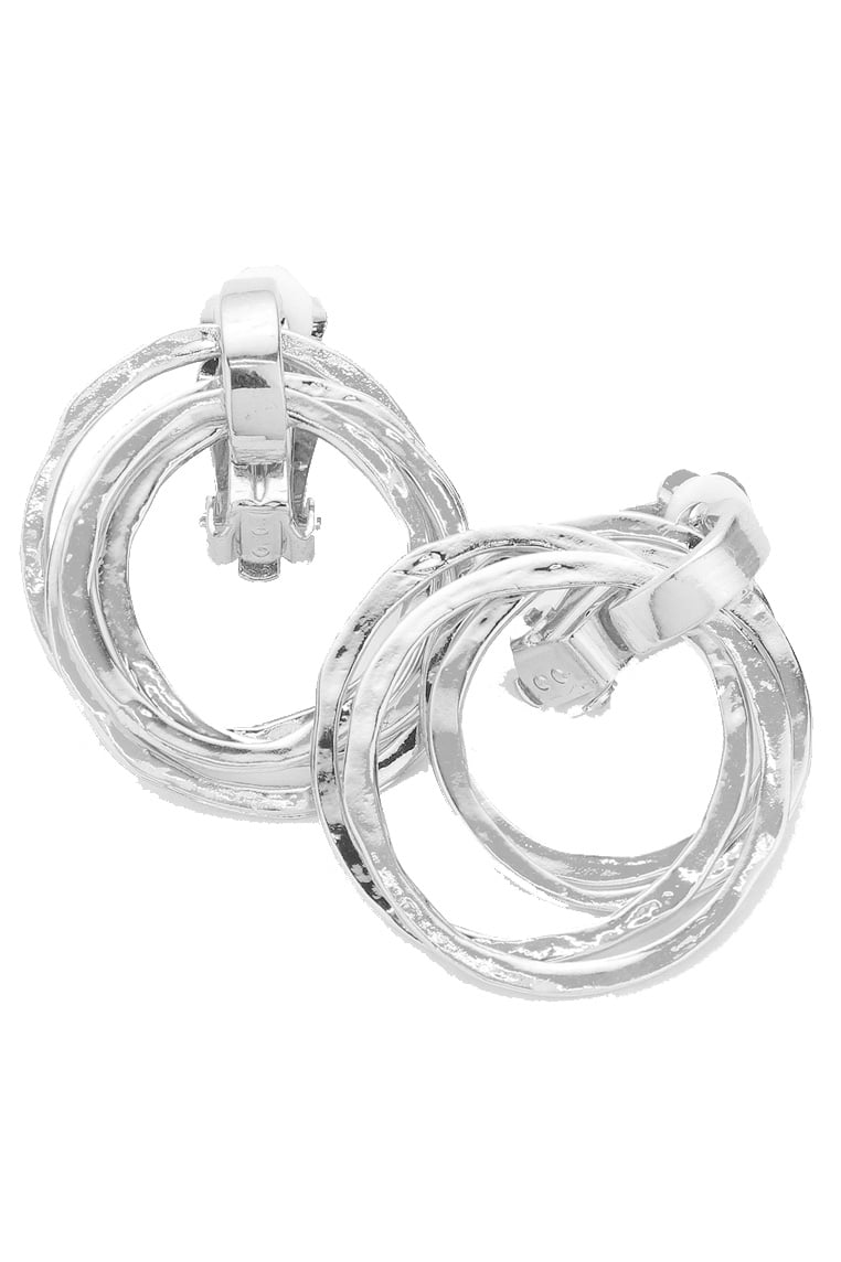 Circle Metal Clip-on Earrings