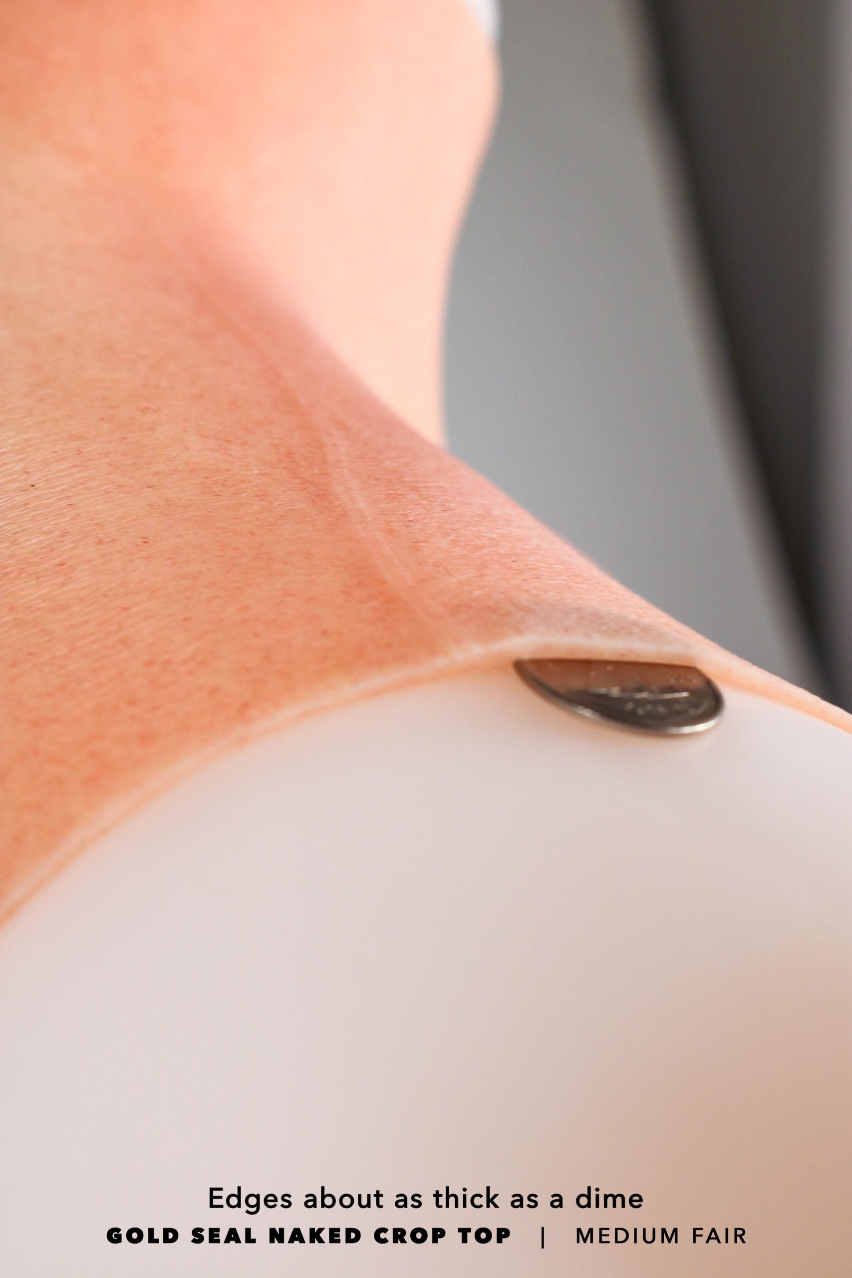 Gold Seal NAKED Crop Top Silicone Breastplate