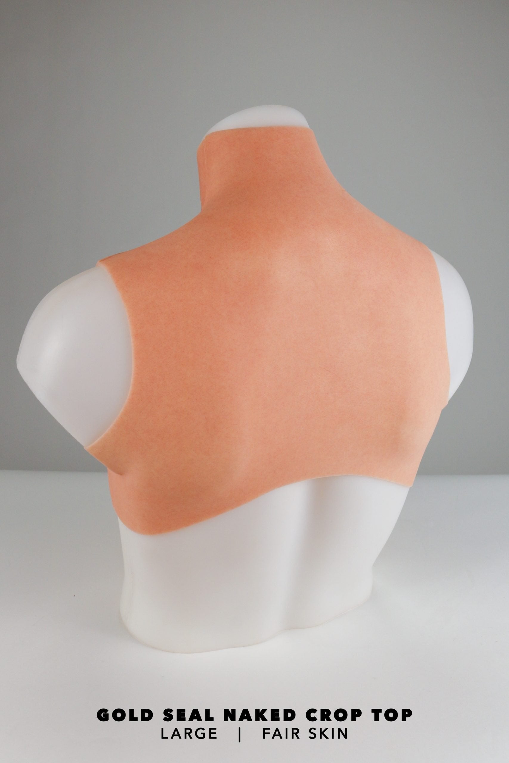 Gold Seal NAKED Crop Top Silicone Breastplate