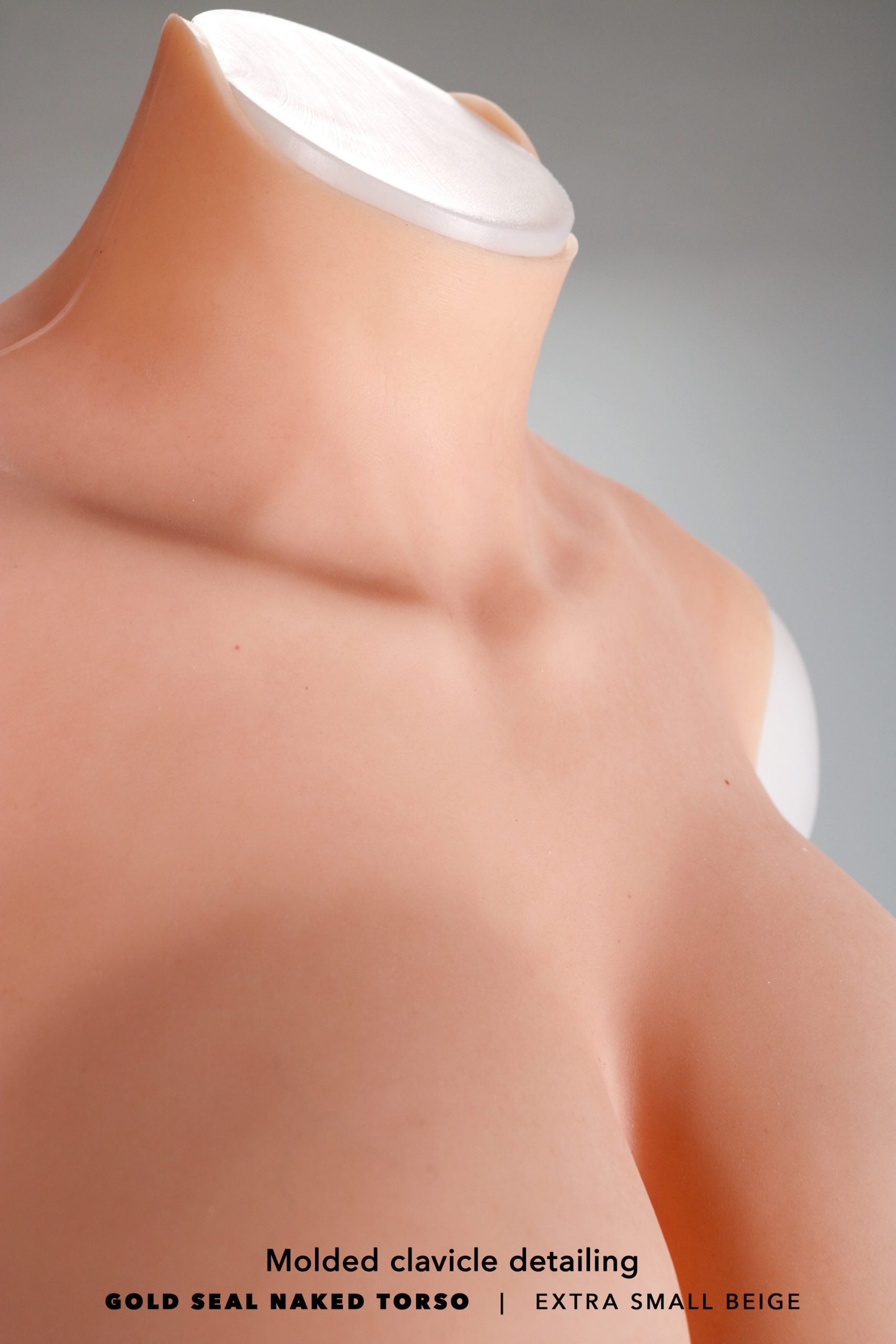 Gold Seal NAKED Torso Silicone Breastplate