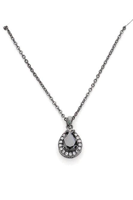 Teardrop Crystal Pendant Necklace