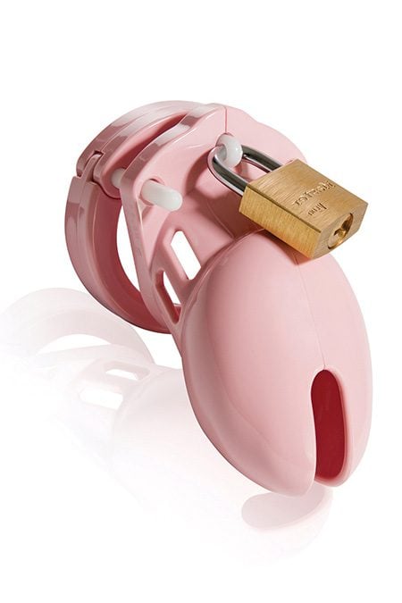 CB-6000S Short Locking Chastity Cage for Sissies