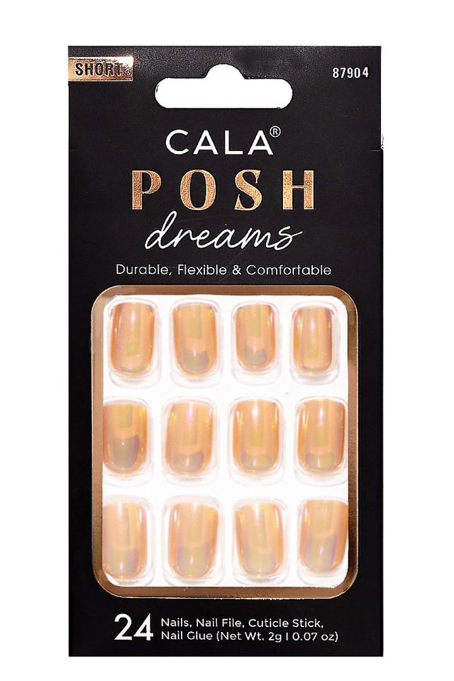 Peach Chrome Short Nails Kit