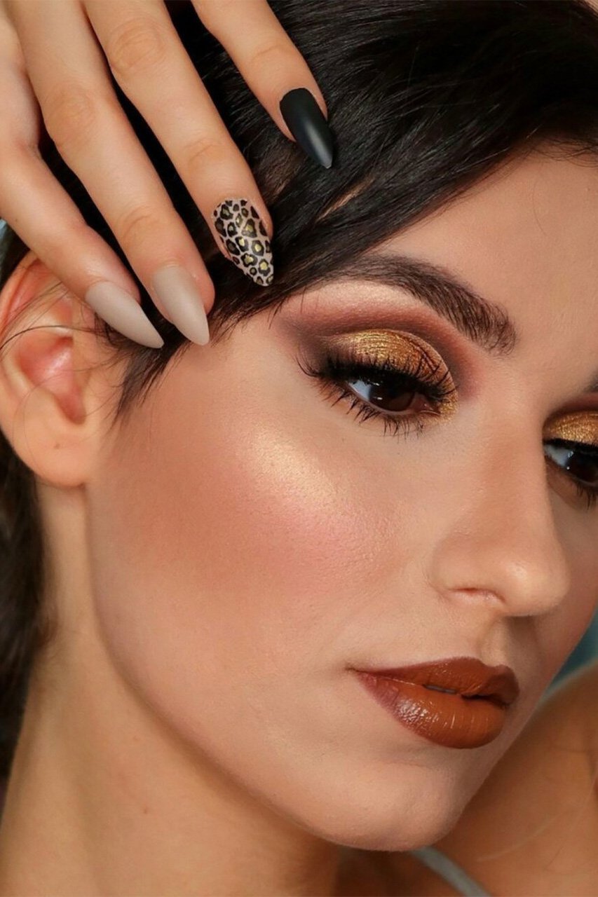 Cheetah Print Nails Kit