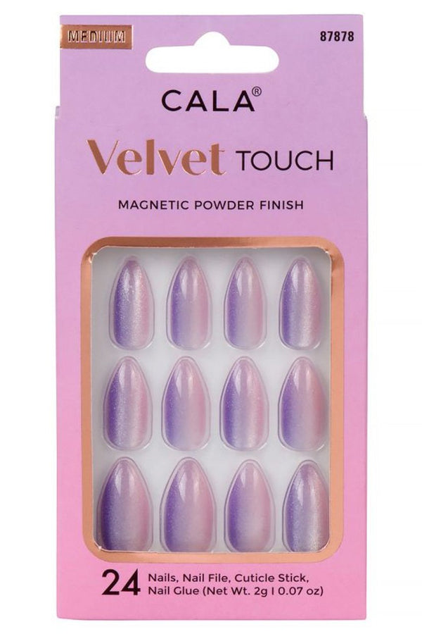 Light Purple Cateye Nails Kit