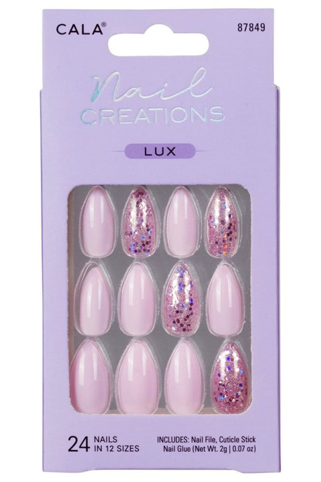 Lavender Glitter Nails Kit