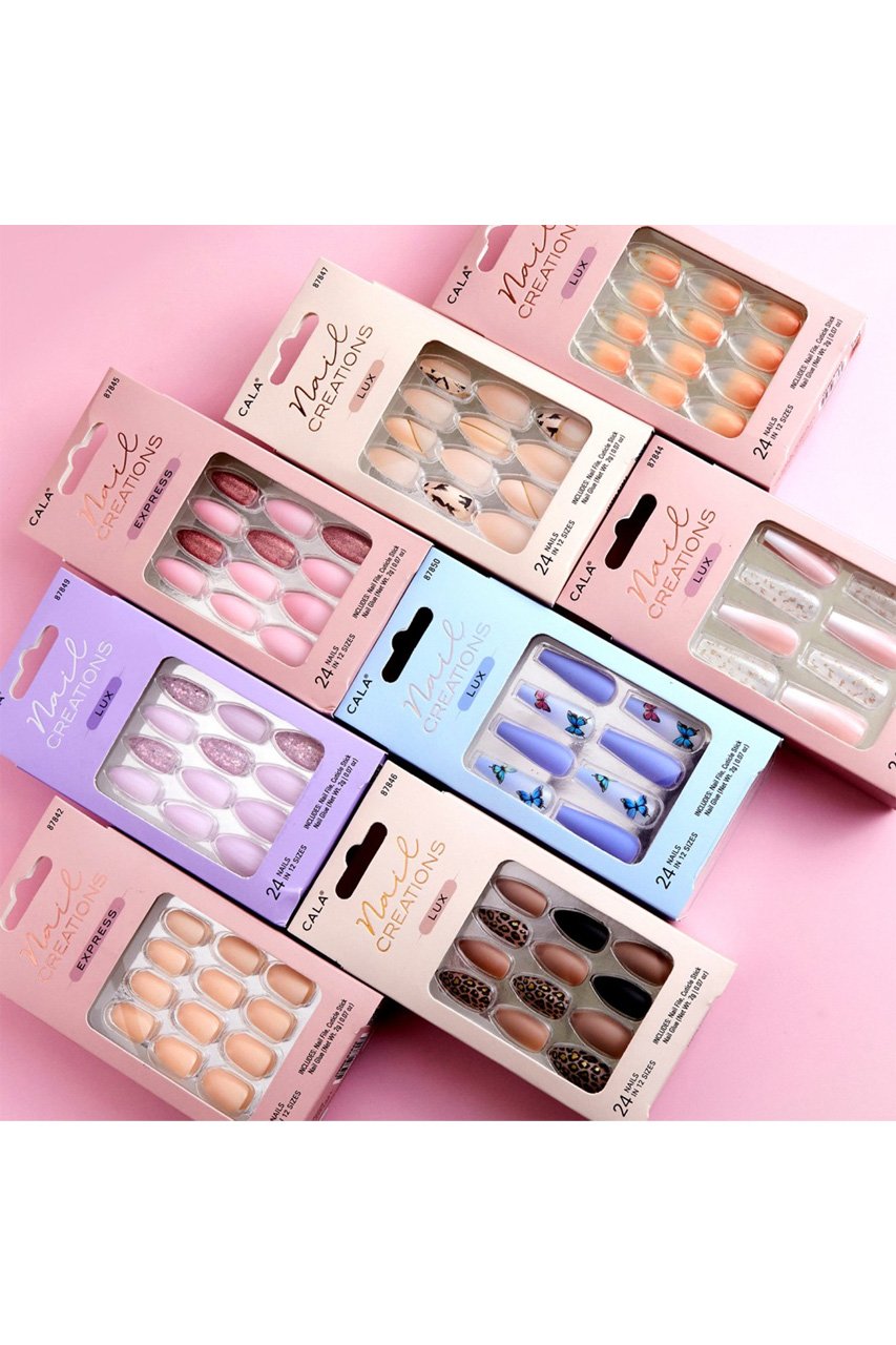 Pink Matte & Glitter Nails Kit