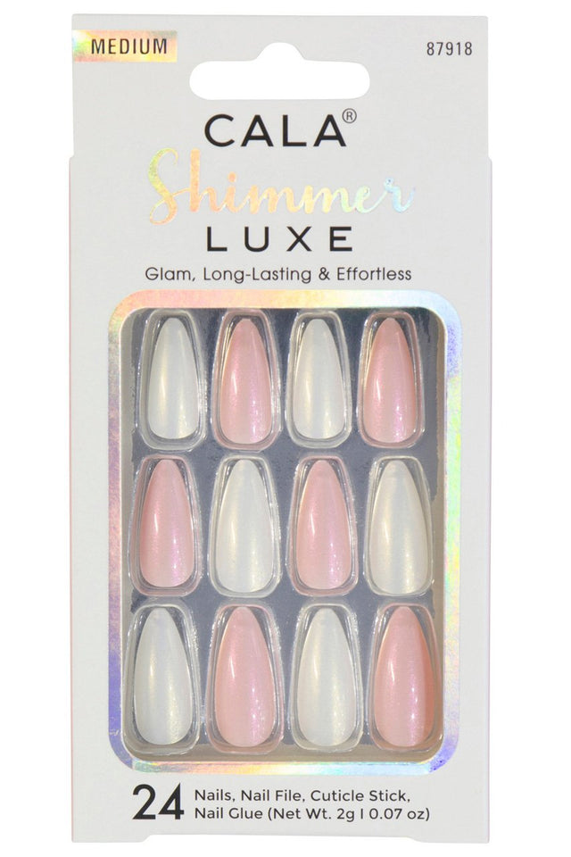 Pink & White Aurora Nails Kit