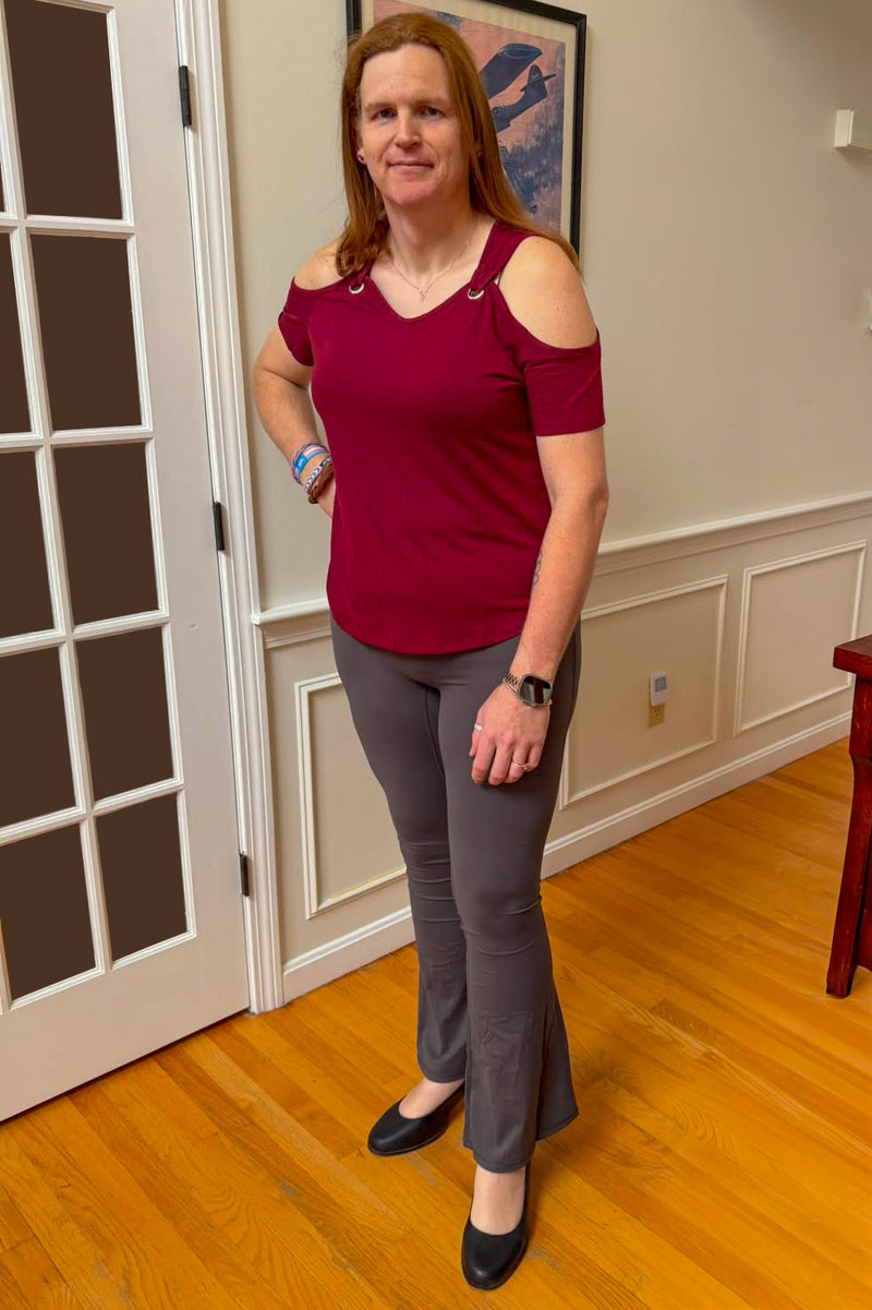 Rowie is wearing Jolie & Nikki in Size 1 - French Vanilla and Heras in French Vanilla