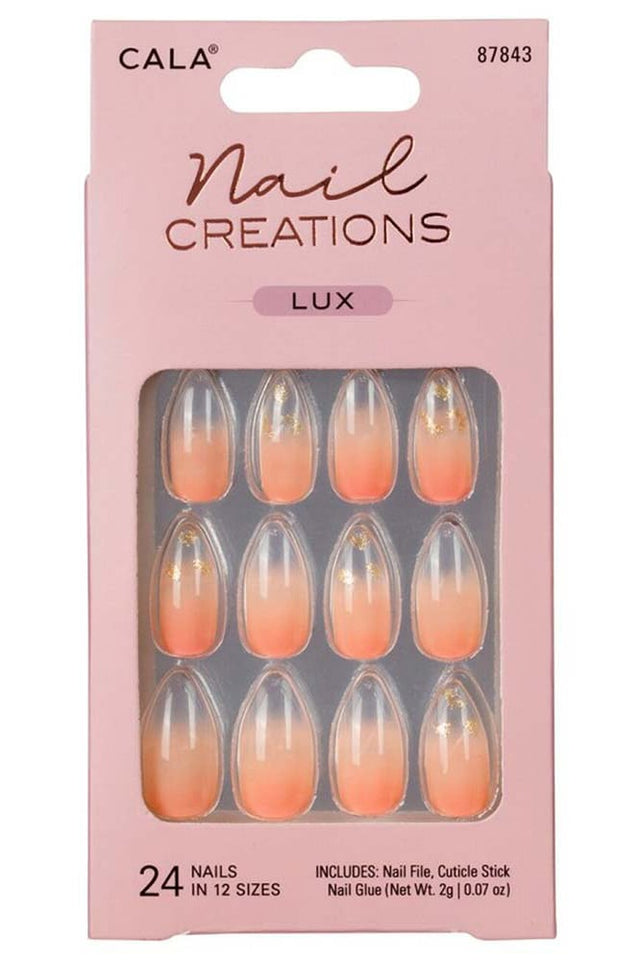 Clear Ombre & Gold Nails Kit