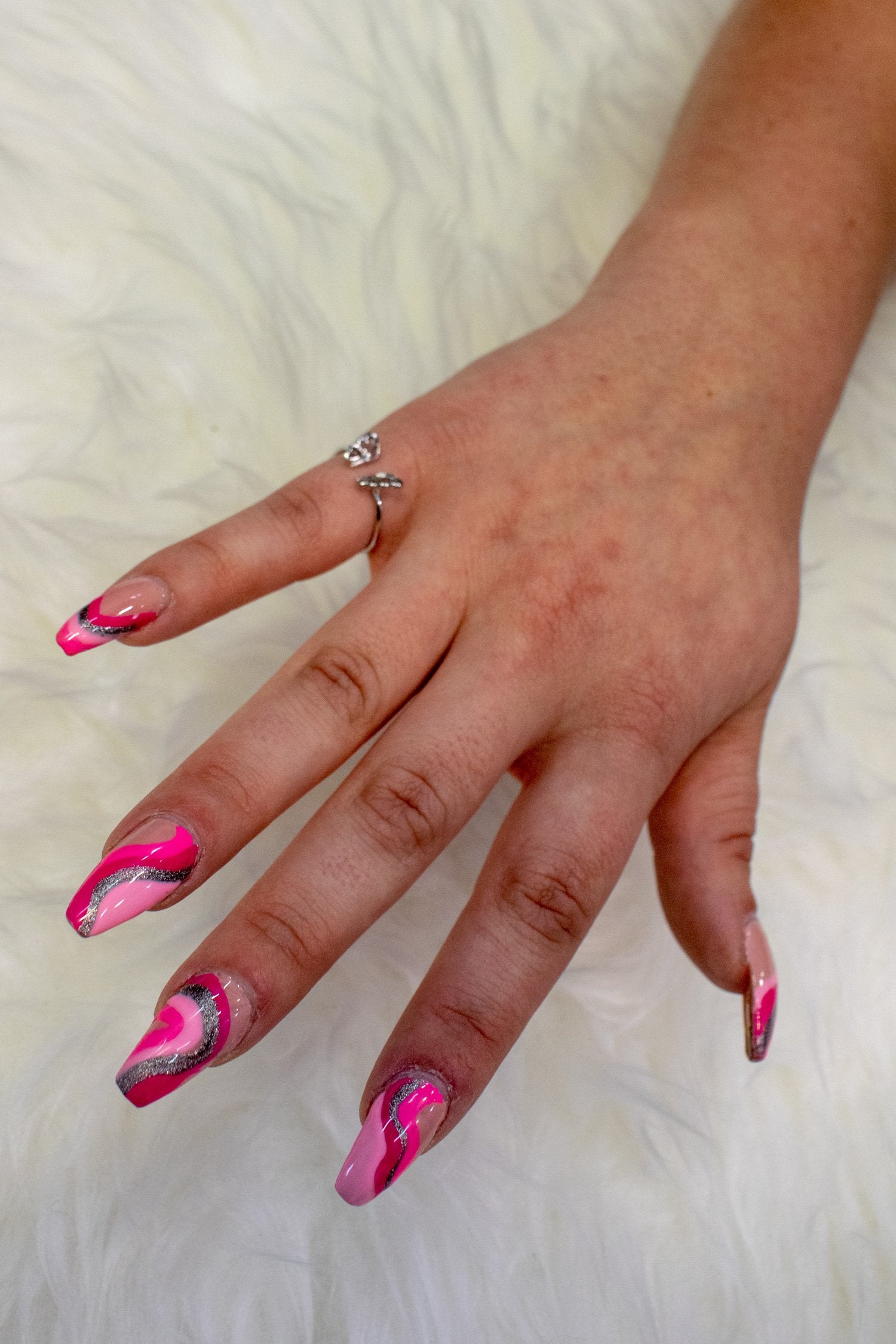 Sterling Silver Butterfly Adjustable Ring